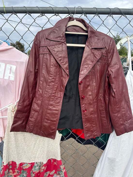 Etienne Aigner Jackets & Blazers - Vintage 70s Etienne Aigner Oxblood Red Leather Blazer Jacket